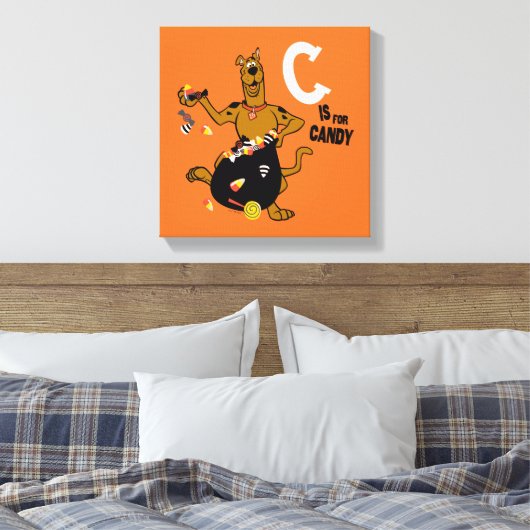 Toile Scooby-Doo | C est pour Candy (Insitu(Chambre))