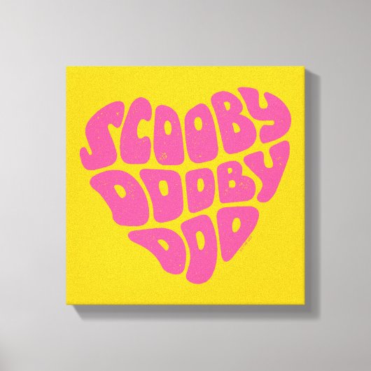 Toile Scooby Doo Doo Heart (Recto)