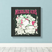 Toile Scooby-Doo et le groupe Gang Meddling Kids Punk (Insitu (Plancher de Bois))