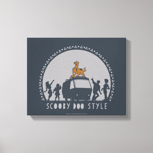 Toile Scooby Doo Style Tribal Van Silhouette (Recto)