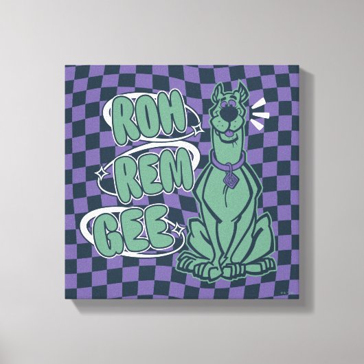 Toile Scooby rétro "OMG" (Recto)