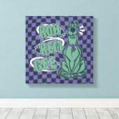 Toile Scooby rétro "OMG" (Insitu (Plancher de Bois))
