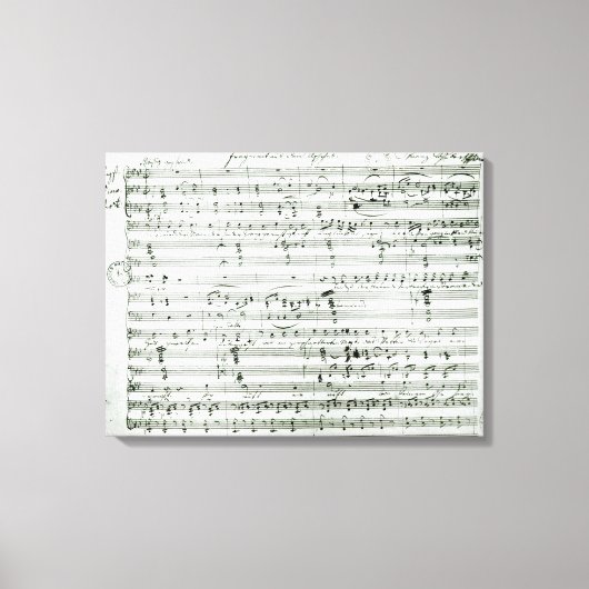 Toile Score autographe de 'Fragment aus dem' (Recto)