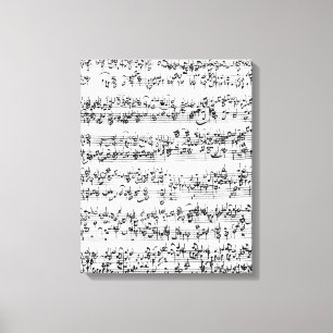 Toile Score de musique de Johann Sebastian Bach