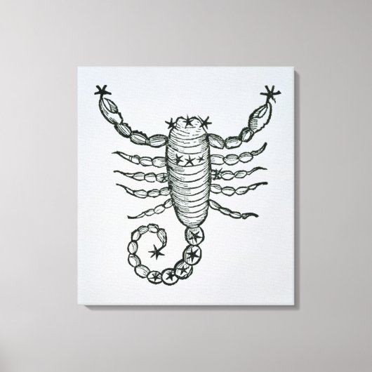 Toile Scorpio (le Scorpion) une illustration de 'P (Recto)
