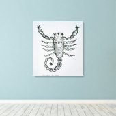 Toile Scorpio (le Scorpion) une illustration de 'P (Insitu (Plancher de Bois))