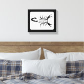Toile Scorpio noir Scorpion étoile (Insitu(Chambre))