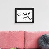 Toile Scorpio noir Scorpion étoile (Insitu(Salon))