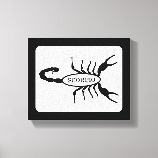 Toile Scorpio noir Scorpion étoile (Recto)