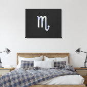 Toile Scorpio Zodiac chrome comme Signe peau de serpent (Insitu(Chambre))