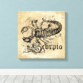 Toile Scorpion Zodiac vintage (Insitu (Plancher de Bois))