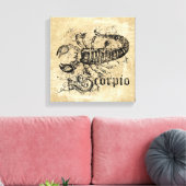 Toile Scorpion Zodiac vintage (Insitu(Salon))