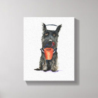 Toile Scottie Dog 'Ready for the Beach'