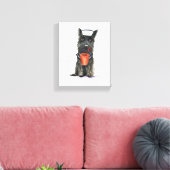 Toile Scottie Dog 'Ready for the Beach' (Insitu(Salon))