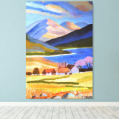 Toile Scottish Highlands Canvas Art (Insitu (Plancher de Bois))