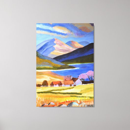 Toile Scottish Highlands Canvas Art (Recto)