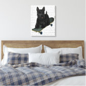 Toile Scottish Terrier et Skateboard (Insitu(Chambre))