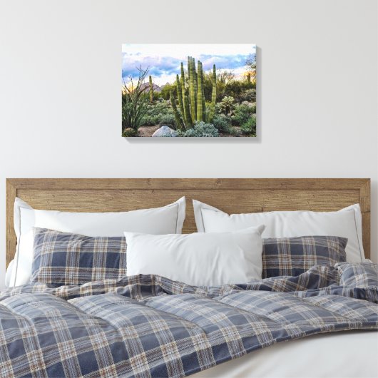 Toile Scottsdale Succulent Sunset (Insitu(Chambre))