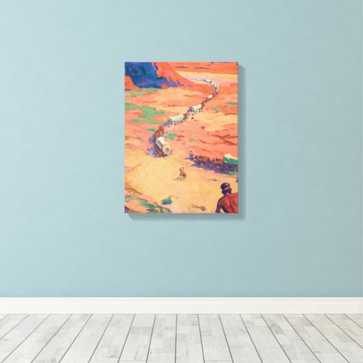 Toile Scouter les intrus par Maynard Dixon (Insitu (Plancher de Bois))