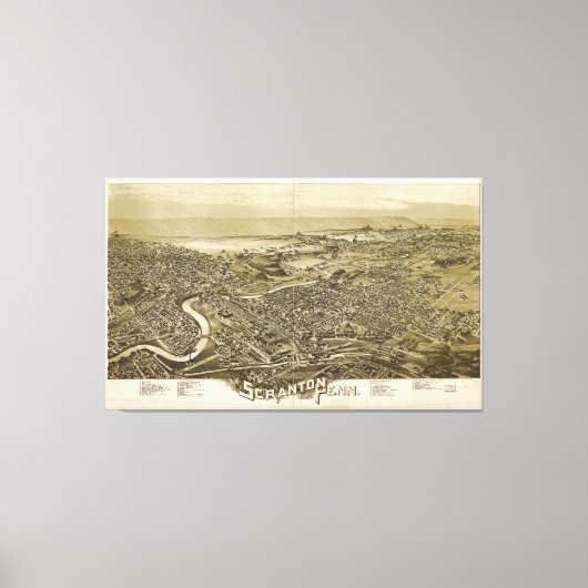 Toile Scranton, Pennsylvanie (1890) (Recto)