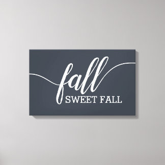 Toile Script automne doux