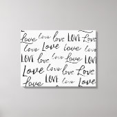 Toile Script de calligraphie Word Love (Recto)