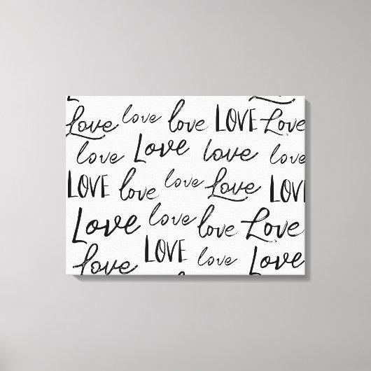 Toile Script de calligraphie Word Love (Recto)