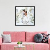 Toile Script de photo de mariage de M. et Mme (Insitu(Salon))