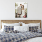 Toile Script de photo de mariage élégant (Insitu(Chambre))
