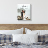 Toile Script Love Custom Nom de famille Mariage Mariée S (Insitu(Chambre))