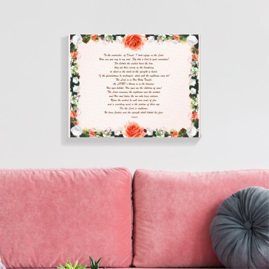 Toile Scripture, Psalm 11, Botanic (Insitu(Salon))