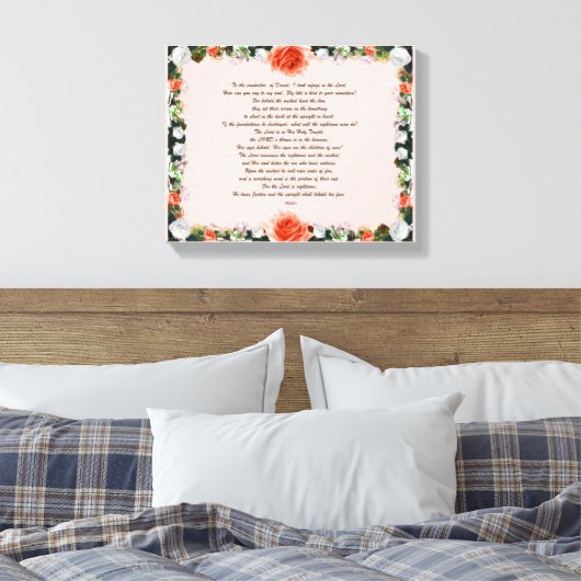 Toile Scripture, Psalm 11, Botanic (Insitu(Chambre))