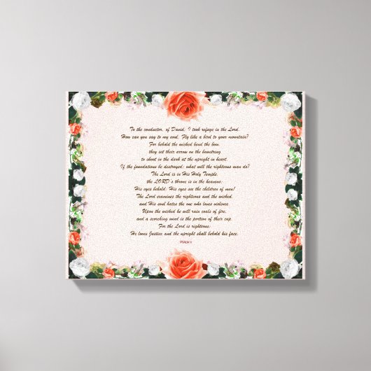 Toile Scripture, Psalm 11, Botanic (Recto)