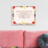 Toile Scripture, Psalm 11, Colorful Flower (Insitu(Salon))
