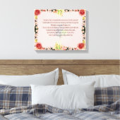 Toile Scripture, Psalm 11, Colorful Flower (Insitu(Chambre))