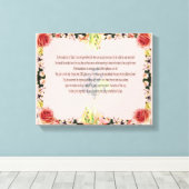 Toile Scripture, Psalm 11, Colorful Flower (Insitu (Plancher de Bois))