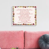 Toile Scripture, Psalm 11, Flowerful (Insitu(Salon))