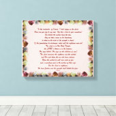 Toile Scripture, Psalm 11, Flowerful (Insitu (Plancher de Bois))