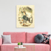 Toile Scrooge Fantôme de Noël Présent (Insitu(Salon))
