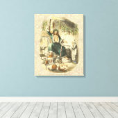 Toile Scrooge Fantôme de Noël Présent (Insitu (Plancher de Bois))