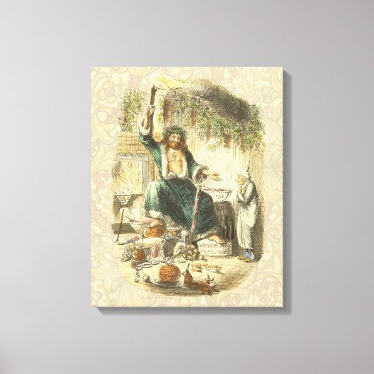 Toile Scrooge Fantôme de Noël Présent (Recto)