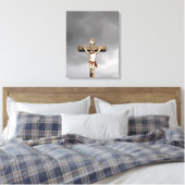 Toile sculpture de crucifixion Jésus Christ (Insitu(Chambre))