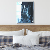 Toile Sculpture de glace de cygne, Québec, Canada (Insitu(Chambre))