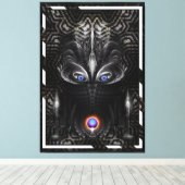 Toile Sculpture de guerrier foncé Art fractal (Insitu (Plancher de Bois))