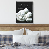 Toile Sculpture de jeune moine en pierre de moine calme (Insitu(Chambre))