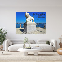 Sculpture en marbre au Bridge of Lions St. Augusti