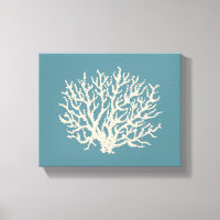 Sea Beach House Corail Wall Art Canvas