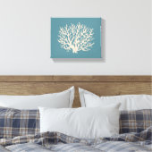 Toile Sea Beach House Corail Wall Art Canvas (Insitu(Chambre))