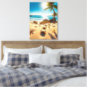 Toile Sea Crabs on Tropical Beach – Serene Ocea (Insitu(Chambre))