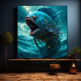 Toile Sea Monster